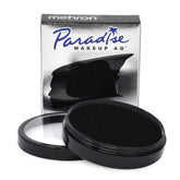 Mehron Paradise Makeup AQ, pintura facial negra para maquillaje de escena intenso.
