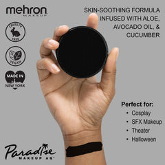 Mehron Paradise Makeup AQ, pintura corporal colorida lista para crear diseños.