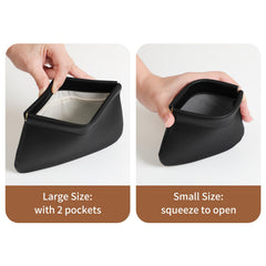 Meibooch: interior con bolsillos para mejor organización de cosméticos y joyería.