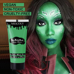 MEICOLY pintura camuflaje verde para looks realistas.