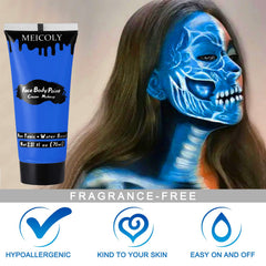 MEICOLY pintura azul royal con cobertura total para look llamativo.