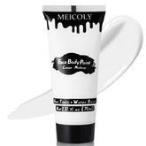 Pintura MEICOLY blanca crema para cara y cuerpo con alta pigmentación.