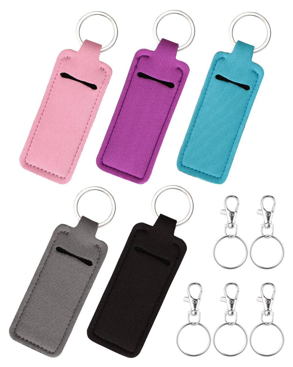 Meiiy funda-balsamo-con-clip, práctico almacenamiento en el bolso.