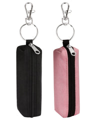 Meiiy porta bálsamo labial con gancho: práctico para enganchar en bolso o mochila y evitar pérdidas.