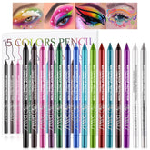 Set Meilury con 15 colores perlados para delineados vibrantes.