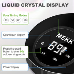 MEKK lampara UV con cuatro temporizadores para diferentes diseños.