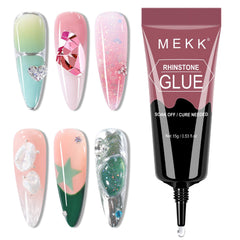 MEKK pegamento rinestones uñas: adhesión firme para cristales y adornos.