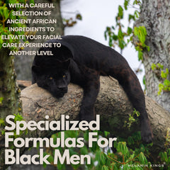 Aceite para barba Melanin Kings en frasco; nutre y aporta brillo.