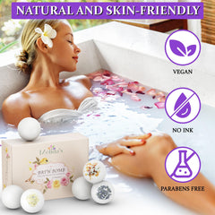 MELIDA'S bombas de baño Jazmín, aroma floral que evoca spa en casa.