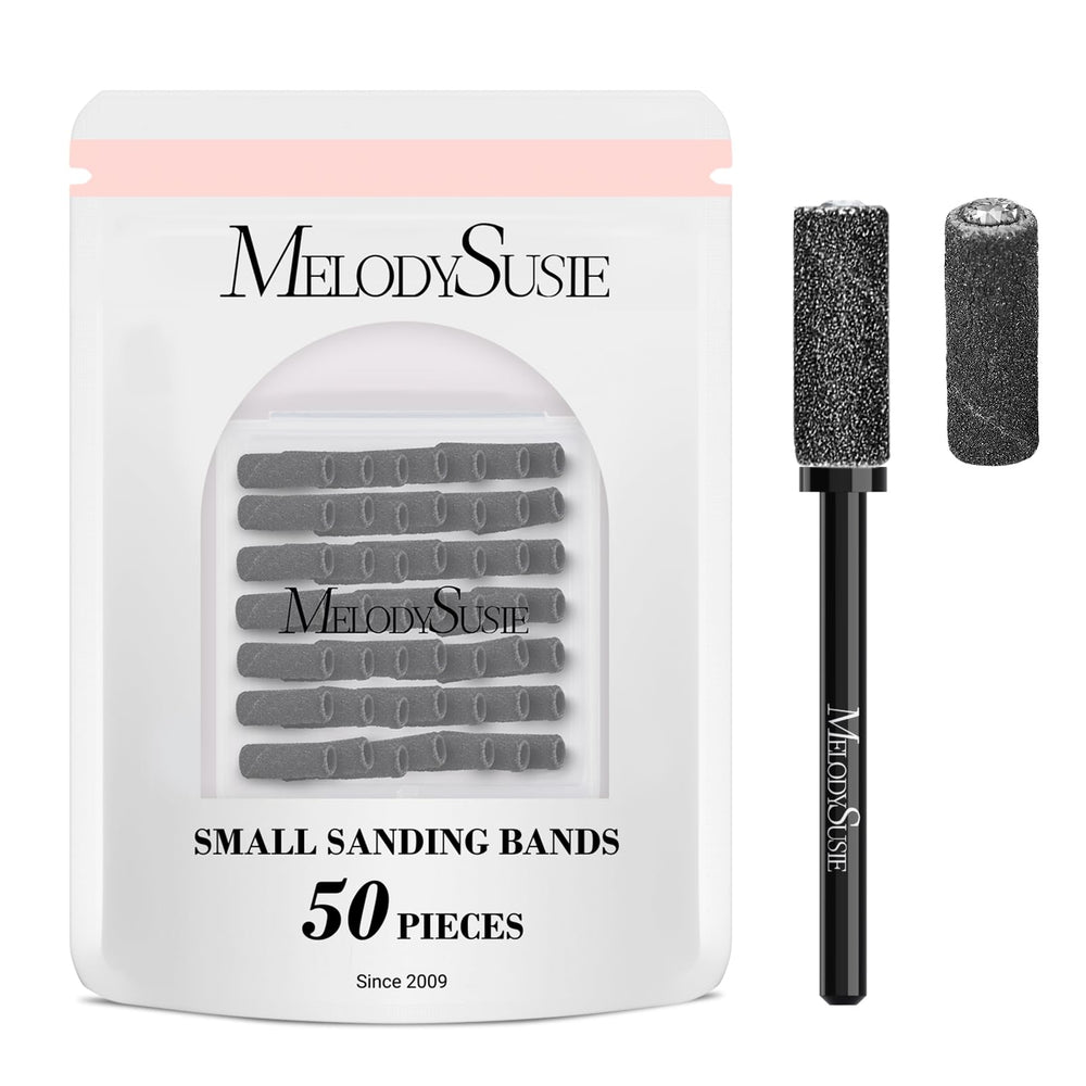 MelodySusie, bandas de lijado pequeñas para uñas con mandril 3-1 mm, lijado preciso