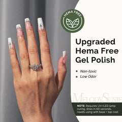 MelodySusie gel de uñas, aplicación suave y acabado uniforme.