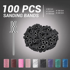 MelodySusie bandas lijado taladro uñas compatibles 3-32, versátiles para acabado suave.