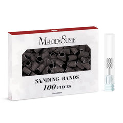 MelodySusie bandas lijado uñas 180 grano en paquete, ideal para uso profesional.
