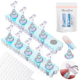 MelodySusie base azul magnetica para exhibicion estable de uñas