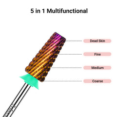 MelodySusie carburo YG6X, alta durabilidad para uñas duras y gel.