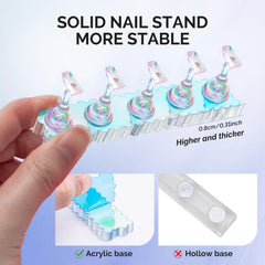 MelodySusie cinta doble cara transparente para fijar uñas temporalmente