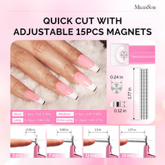 MelodySusie cortauñas acrílicas de acero inoxidable para cortes limpios y duraderos.