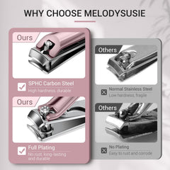 MelodySusie cortaúñas grande para uñas gruesas y recortes consistentes.