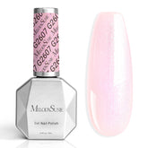 MelodySusie Esmalte gel rosa perla con brillo para uñas duraderas