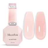 MelodySusie Jeweliver Nude: bote-esmalte gel con efecto translúcido elegante para manicura casera