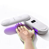 MelodySusie Lámpara UV compacta rosa con protección integrada para uñas seguras