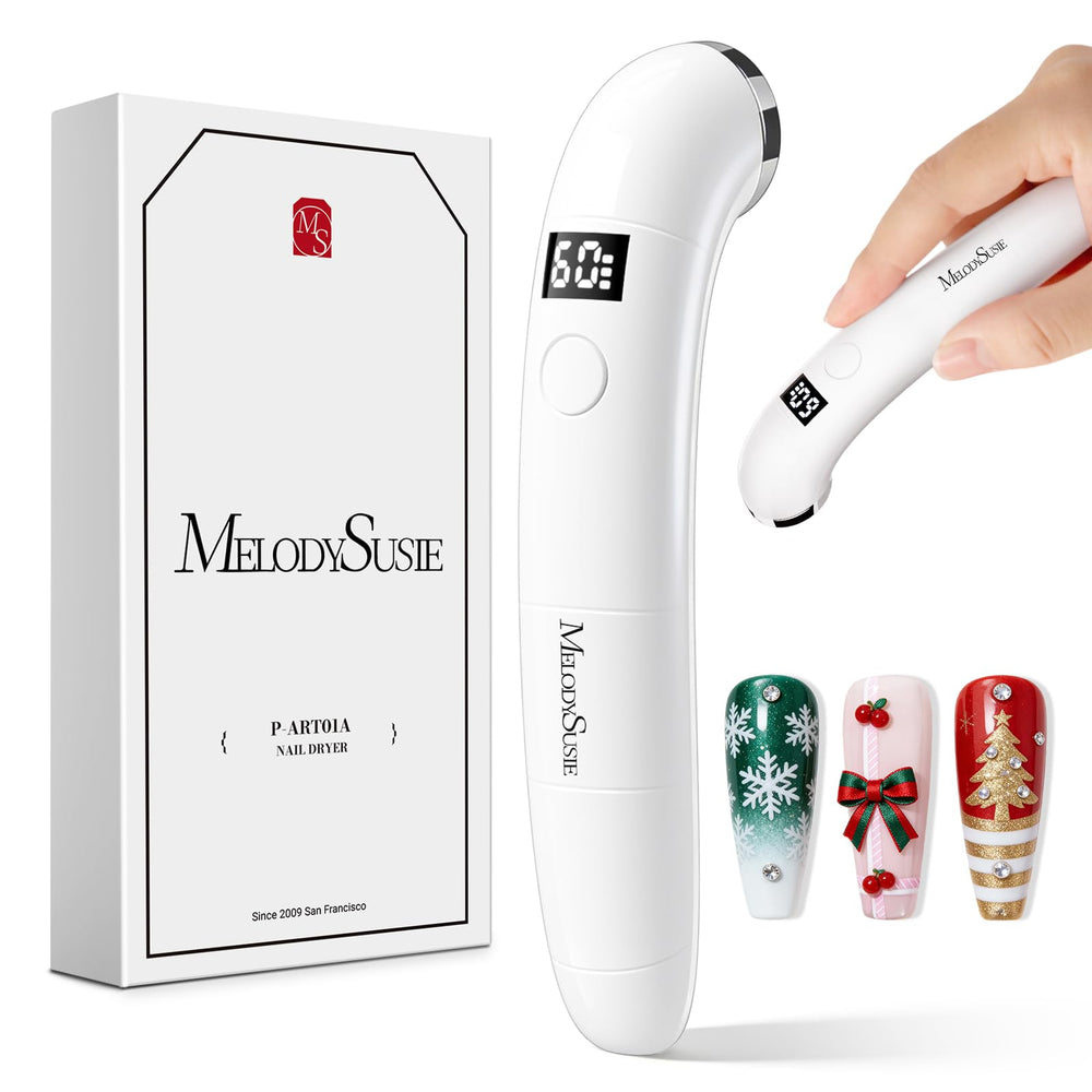 MelodySusie Lámpara UV portátil en la mano para un curado rápido de uñas.