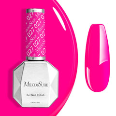 MelodySusie Neon Pink Gel Esmalte: botella brillante para uñas