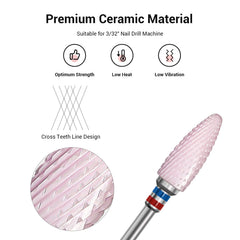 MelodySusie, pieza cerámica fina, ideal para limar uñas sin dañar la piel