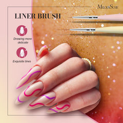 MelodySusie pincel gel uñas para extensiones y acabado uniforme