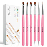 MelodySusie pinceles delineadores para uñas, dos brochas para trazos finos y precisos.