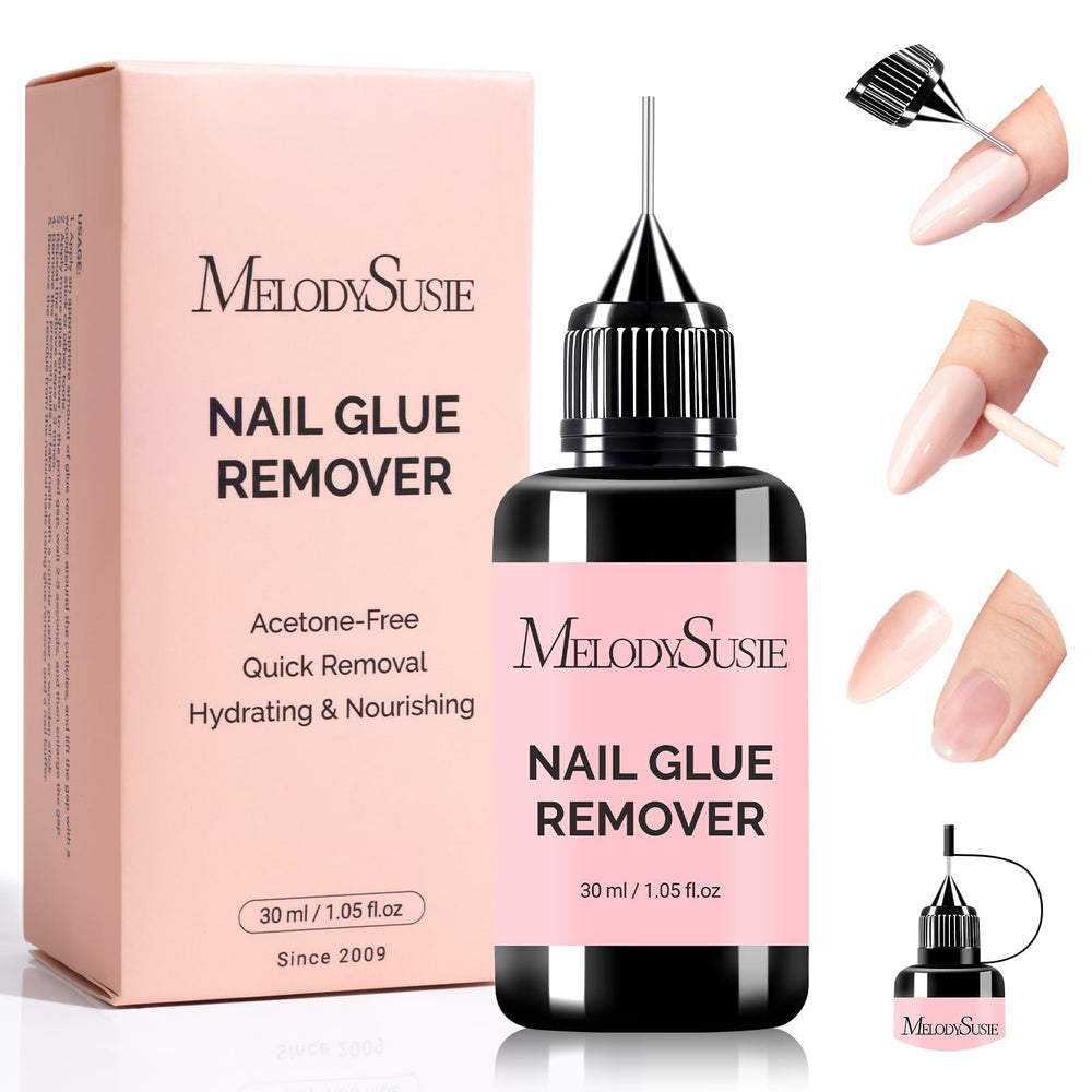 MelodySusie removedor de pegamento para uñas en botella de 30 ml para uso casero