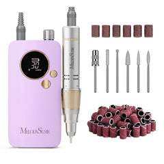 MelodySusie SC320F fresa inalámbrica de uñas con diseño pastel para uso profesional y doméstico.