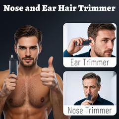 Mendaping trimmer doble hoja detalle muestra corte suave y seguro.