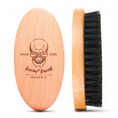 Menesia cepillo barba tamaño bolsillo, ideal para viaje y retoque rápido.