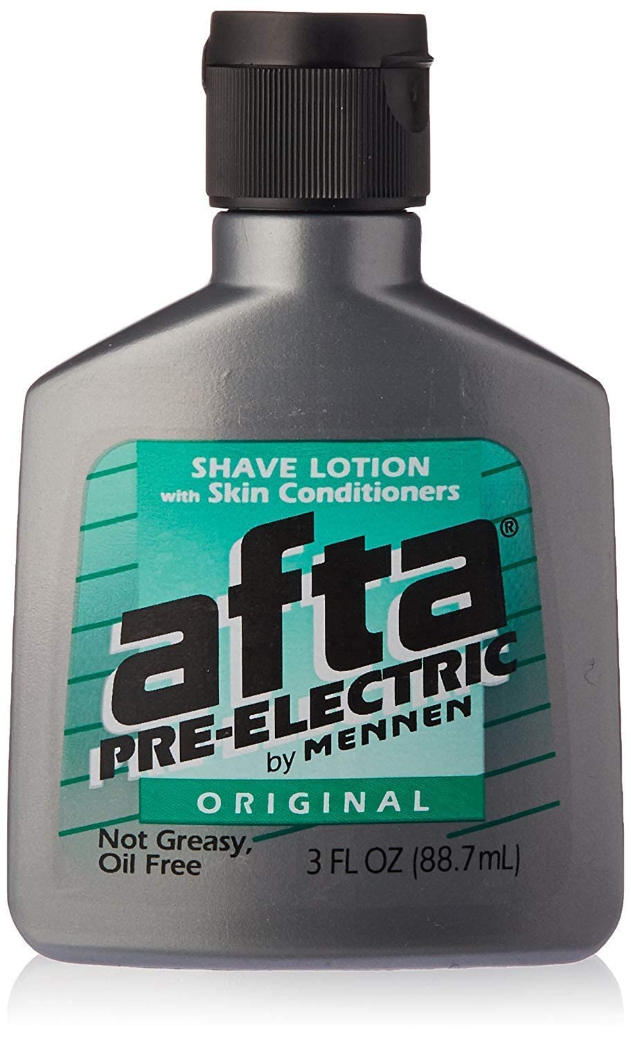 Mennen Afta loción pre-afeitado Original en botella para un desliz suave.