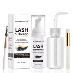 Mererke Pretty limpiador de pestanas para extensiones, limpieza profunda para adherencia