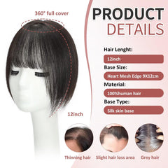 Mesariel accesorio capilar volumen instantáneo de 12 pulgadas para look más pleno.