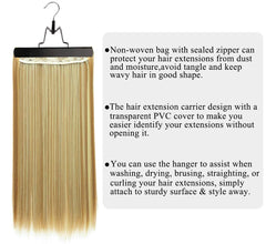 Percha de madera Messen para extensiones facilita colgar y secar.