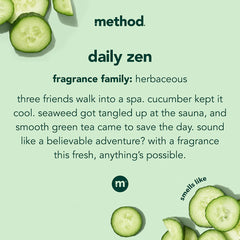 Hands applying Method Daily Lotion during morning routine for daily moisture
