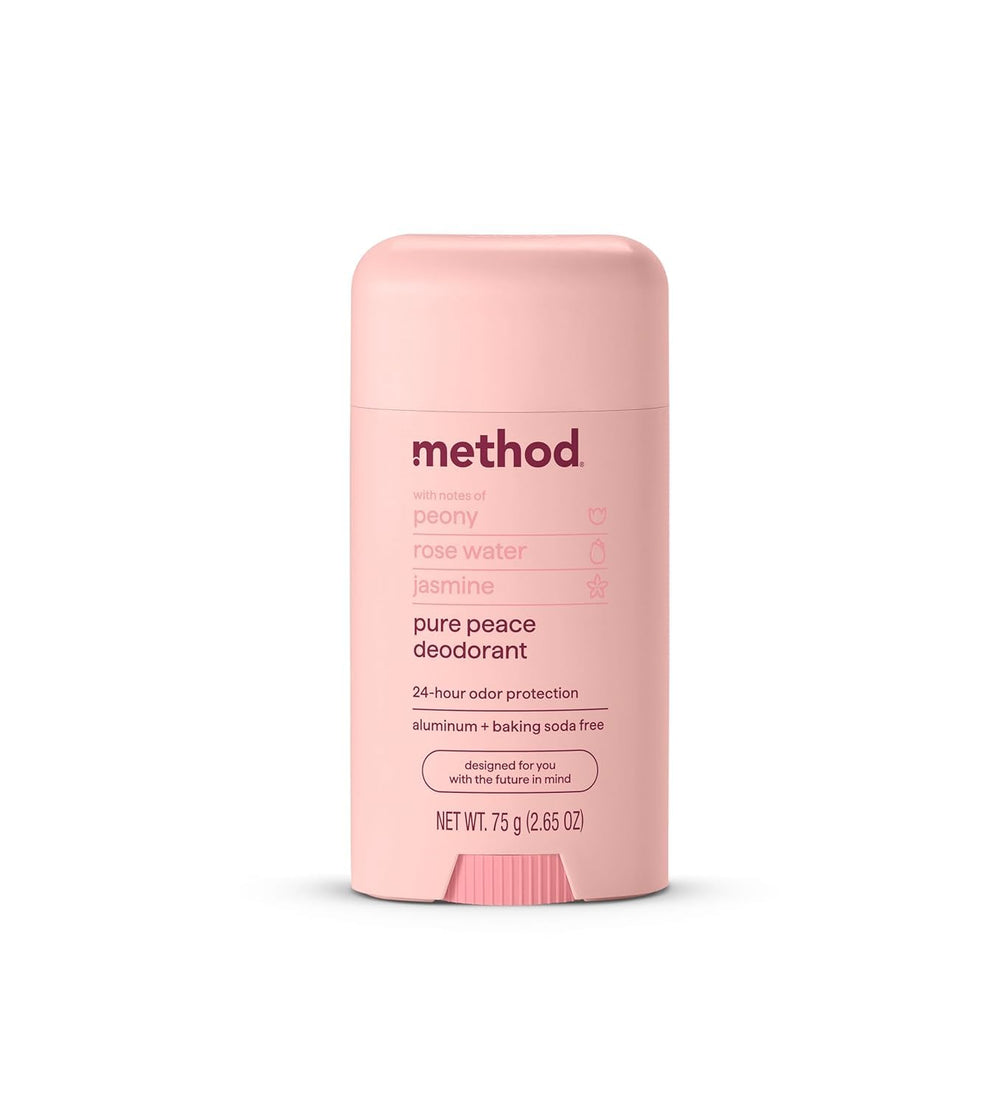Desodorante Method Pure Peace en barra, aroma suave y duradero