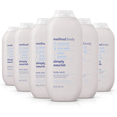Method Simply Nourish gel de ducha con coco para piel suave tras la ducha.