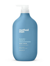 Method Men Glacier Granite, botella elegante y fragancia natural para duchas diarias.