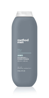 Method Men Sea + Surf 2-in-1 bottle for quick daily cleansing and conditioning.