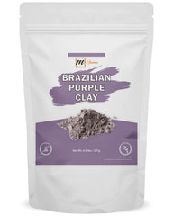 mGanna Arcilla Morada Brasileña: textura en polvo suave para mascarillas faciales.