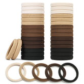 Gomas Mia Klein negras gruesas con agarre seguro para cabello abundante.