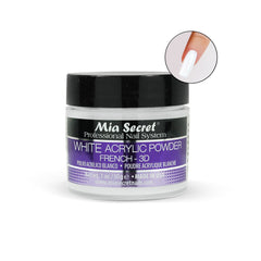 Mia Secret polvo acrílico blanco 3D, ideal para esculturas y detalles.