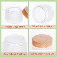 Miayon cristales cosméticos grisados 30 ml con tapa de madera, uso diario