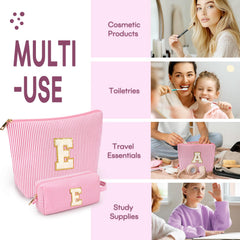 bolsa cosmeticos mibasies color rosado personalizable
