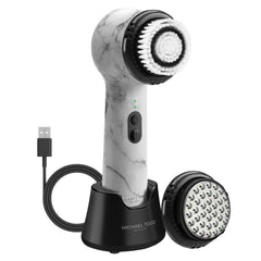 MICHAEL TODD Soniclear Allure: cepillo facial 2 en 1 para limpieza suave y eficaz