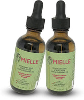 Mielle Organics aceite crecimiento pelo romero menta fortalece folículos y aroma.